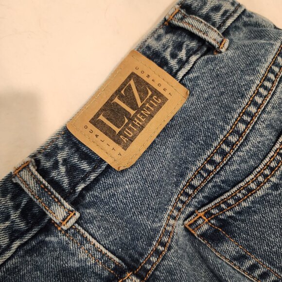 Lizwear Vintage Tapered Mom Jeans Blue Size 6 Petite - Picture 3 of 9